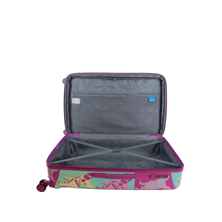 Duża walizka XL Saxoline Bulldog Color wzór 108–122 l