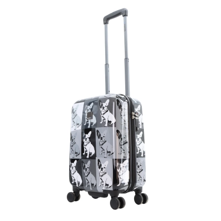 Mała walizka twarda Saxoline Bulldog Mono czarna 36 l