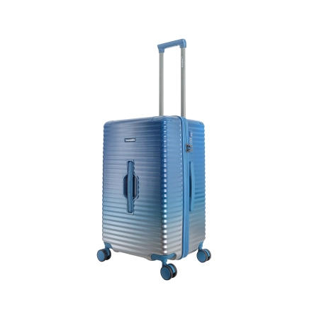 Średnia walizka twarda Saxoline Elite Trunk niebieska 72 l