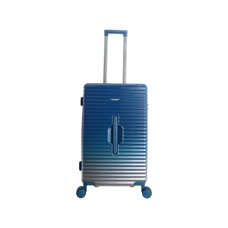 Średnia walizka twarda Saxoline Elite Trunk niebieska 72 l