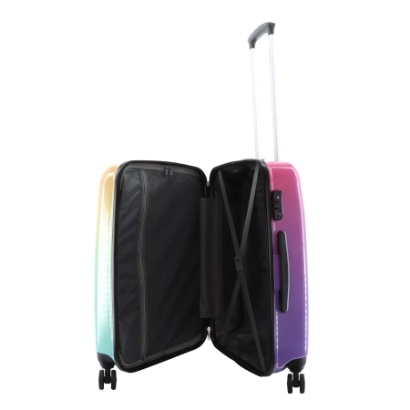 Średnia walizka twarda Saxoline Rainbow 58 l