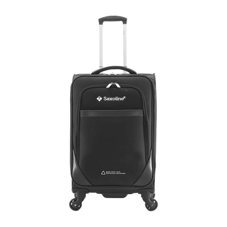 Mała walizka materiałowa Saxoline Soft czarna 36l