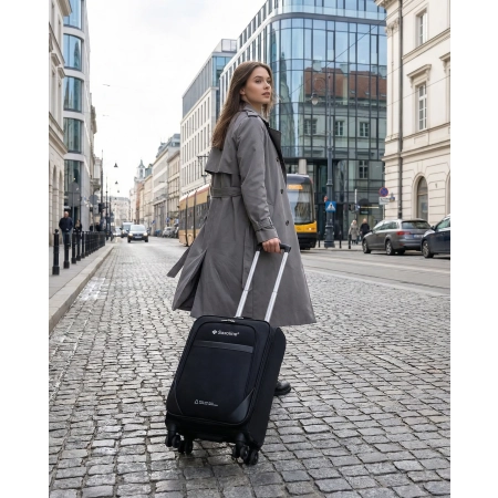 Zestaw walizek Saxoline Soft czarny S/M/L